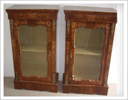 Pair Marquetry Cabinets
