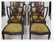 6 Inlaid Chairs