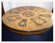 Circular Marquetry Table